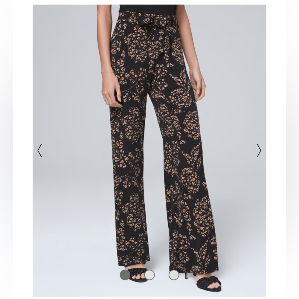 ⚡️4 for $20⚡️ White House Black Market Wide Leg Floral Pants